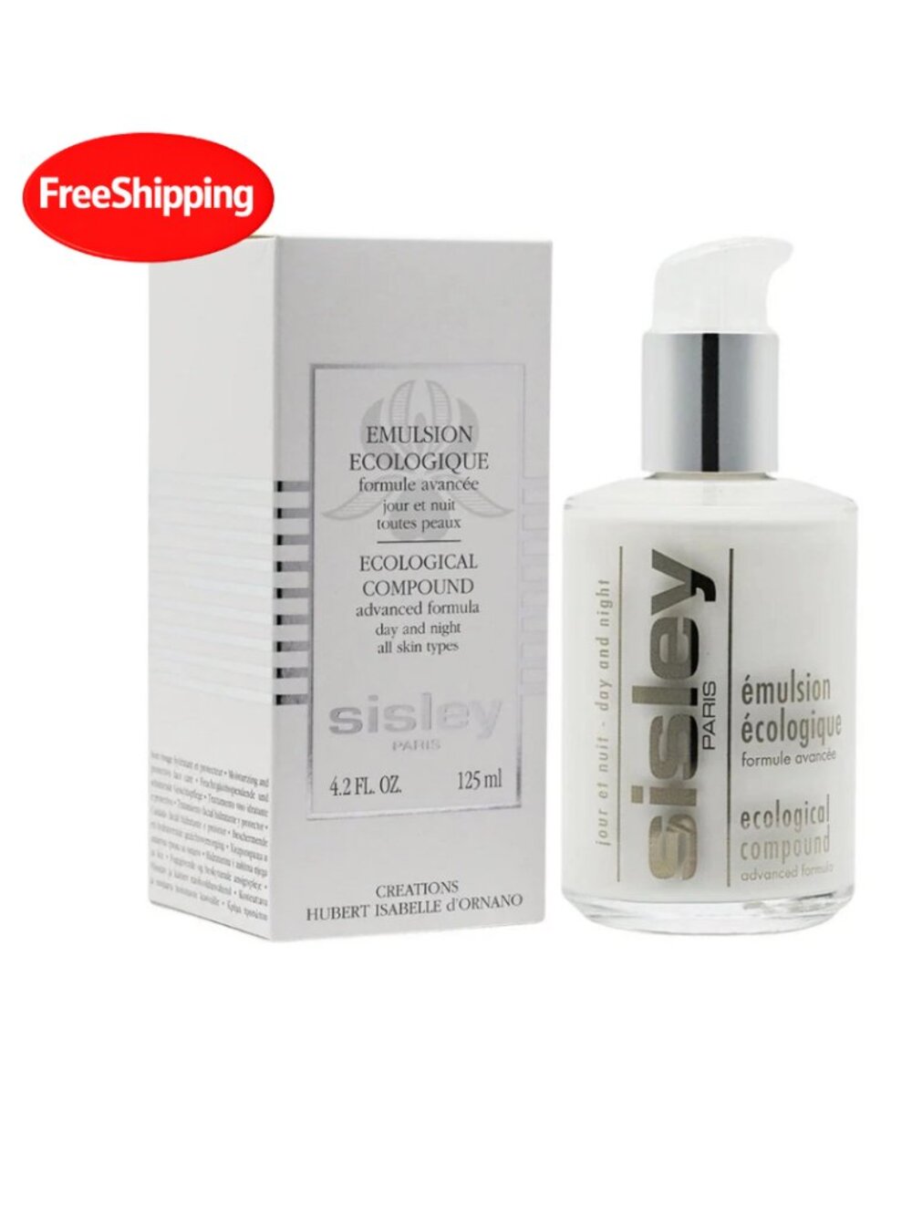 Sisley Ecological Compound Day and Night All Skin Types 4.2 oz / 125 ml NIB